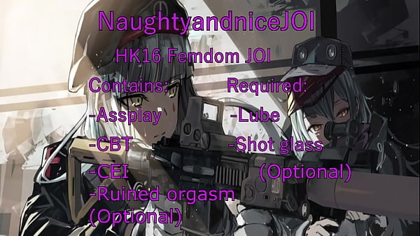 HK416 JOI Assplay cei ruined orgasm