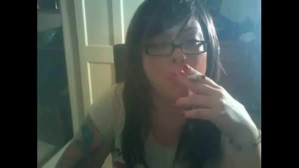 Cute BBW Tina_Snua Smoking 2 Cork Cigarettes
