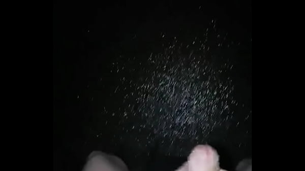 Jerking off outside big cumshot #7
