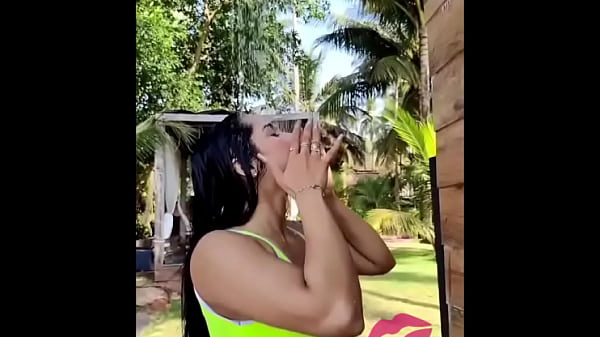 Indian beauty outdoor shower