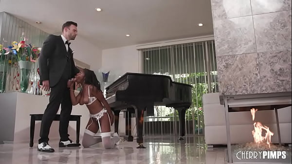 Interracial Fingering and Fucking Big Tits EbonyCherry of the Month_Hazel Grace