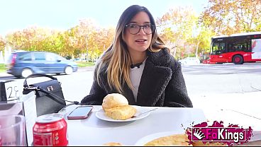 Latina Influencer Gets Her First Threesome With Spanish Chuds. Megan Love Is Overwhelmed By Two Cocks thumbnail