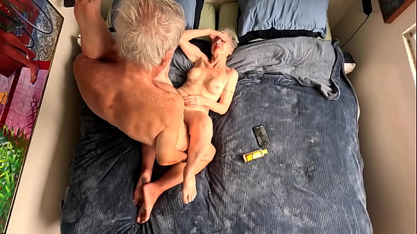 He pulls my feet up to his shoulders pointing to the camera on the ceiling so he can penetrate me deeply 