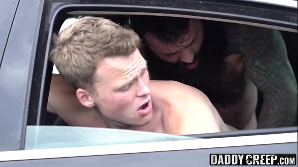 Desperate stepson want a ride so badly but his stepdad insisted to ride his dick first 