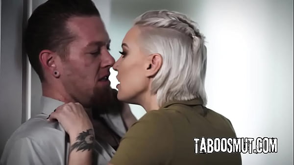 Blonde MILF Fucks Ex_Convict_To Protect Her Stepdaughter