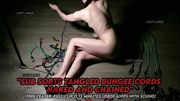Sub sorts tangled bungee cords naked and chained 