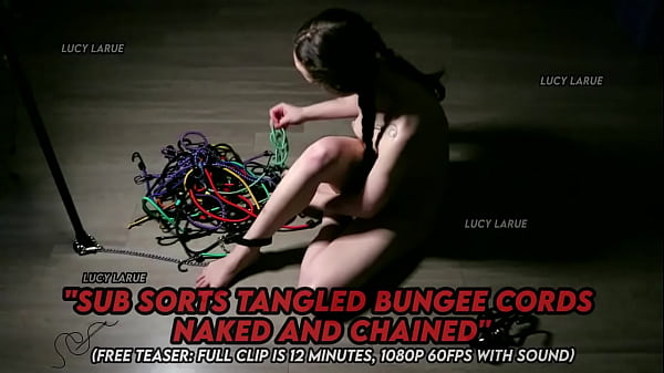 Sub sorts tangled bungee cords naked and chained 
