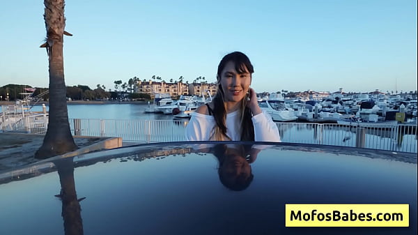 Sexy asian teen girl seduces her_friend with her_nice natural bigboobs outdoors_Tomie Tang Charles Dera