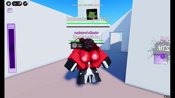Beating and fucking this_slut in_roblox cumbat