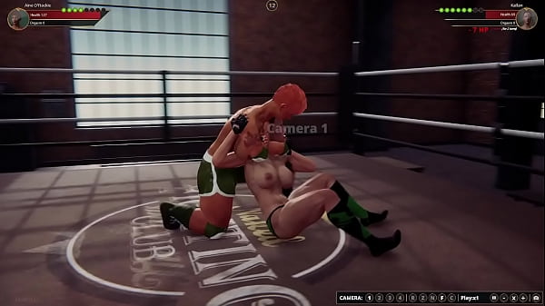 Aine_O Rackie VS Kallan Naked Fighter 3D
