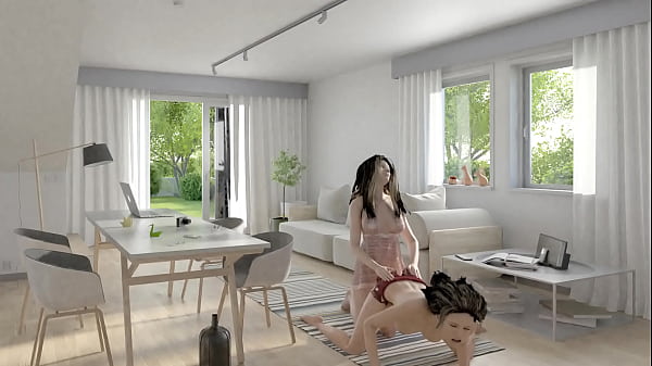 Her back is getting used on the floor animation