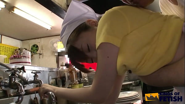 Japanese Cookers Play With The Dish Washer Girl And Fuck Her In Front Of Clients thumbnail