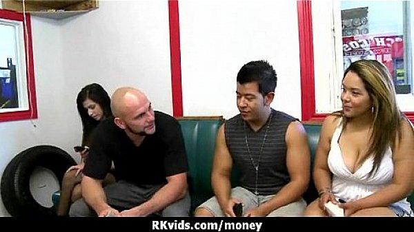 Desperate teen naked in public and fucks to pay rent 4 