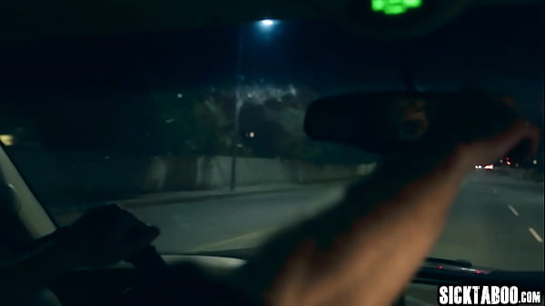 Brunette teen Ashley Adams fucked in the car_after he_fingered her pussy