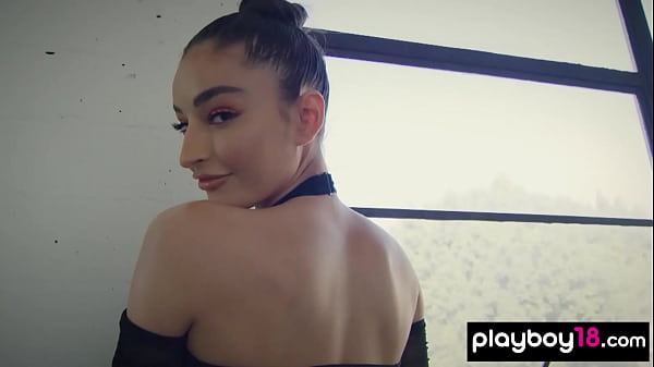 Playboy18.com - Flexible skinny latina ballerina Emily Willis stripping and_practicing