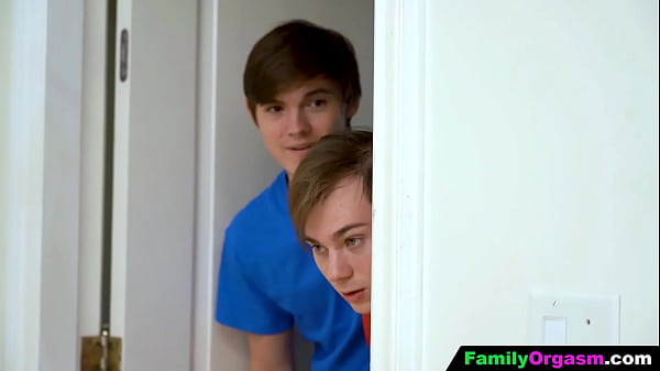 FamilyOrgasm Stepbros Peeping their Bi Stepsisters