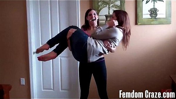 Cherry and sarah testing their might