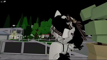 In brookhaven on roblox wearing revealing clothes but almost bouncing off from intense exercise