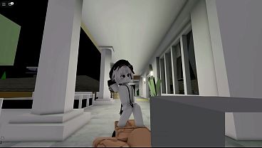 In brookhaven on roblox wearing revealing clothes but almost bouncing off from intense exercise