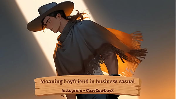 Moaning boyfriend in business casual 