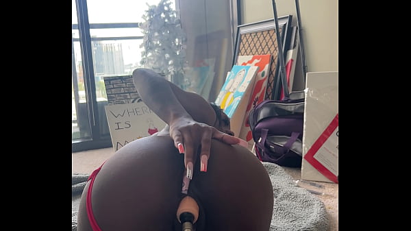 Ebony can t takethe fuck machine