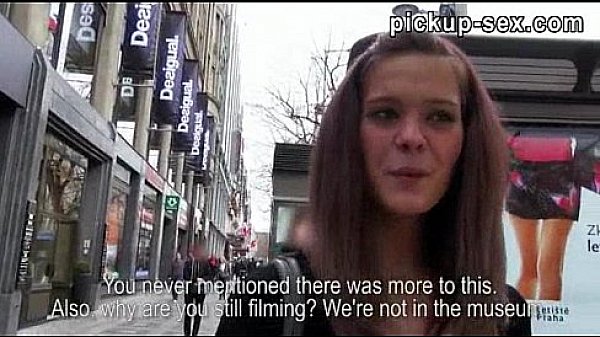 Cute amateur brunette Czech girl Kelly Sun fucked for money 