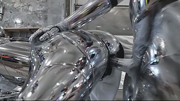 Male Sex Robot Pounds Female Fembot in Doggy Cowgirl