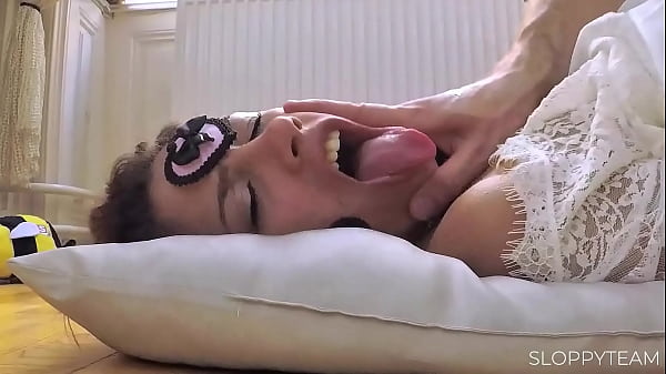 Pov close up tied up bondage sex & bj spit on her face 