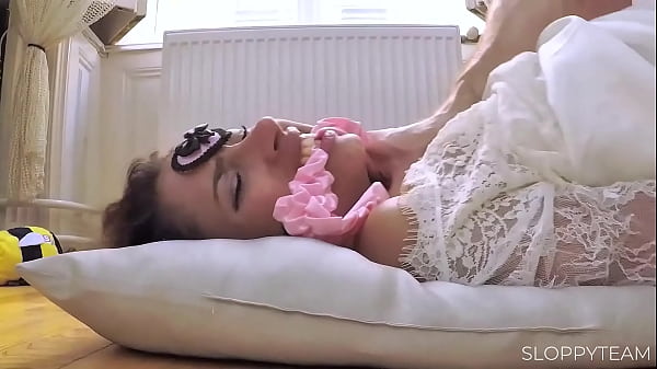 Play MP4 - POV Close Up - tied up Bondage Sex & BJ Spit on her Face