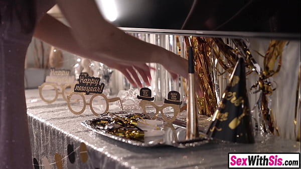 Play MP4 - Big ass Latina stepsis and teen bestie fuck stepbro on New Years