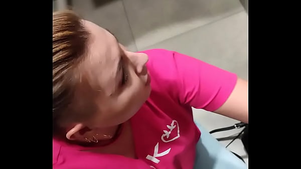 Play MP4 - A young girl sucks a stranger's cock and swallows sperm in the toilet of a shopping mall in exchange for coffee