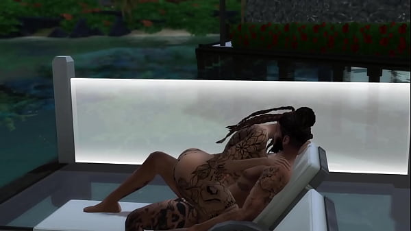 Sims 4 izaiah gets fucked in a lawn chair
