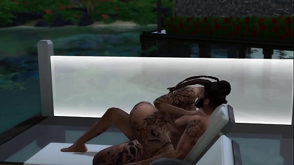 Sims 4 izaiah gets fucked in a lawn chair 