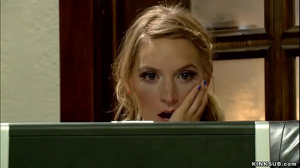 Blonde teen Mona Wales found porn movie of her stepmom Simone Sonay on internet and then whipped and anal fucked her in bondage in bed 