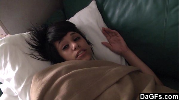 Dagfs Busty Latina GivesA Handjob On A_Couch