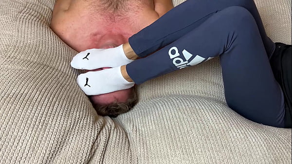 Asian Is Resting Her Foot On Him thumbnail