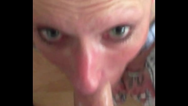 Cock starved i drop to my knees for his sloppy blowjob and cumshot straight in my eyes 