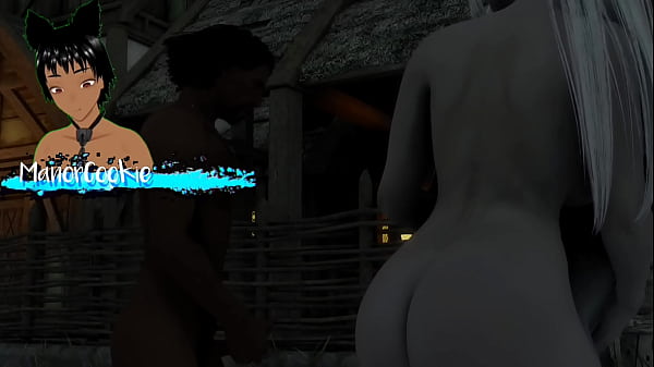 Skyrim B and L mod - Going out and fucking a hot goth Vampire and having an orgy 