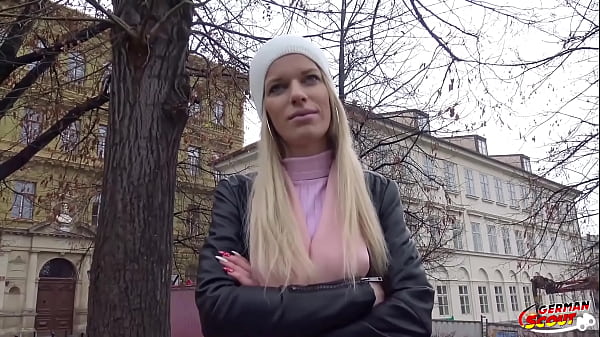 German Scout - Anorexic Blonde Girl Talk To Fuck At Fake Model Job thumbnail