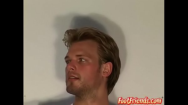 Ballet dancer displaying his feet 