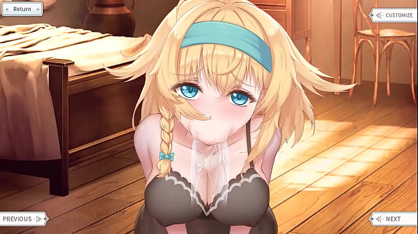 Cute sweet girl was fucked by a huge cock hentai game animation 