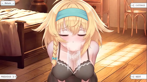 Cute sweet girl was fucked by a huge cock hentai game animation 