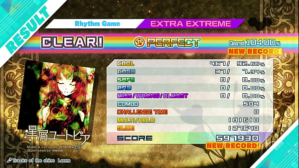 Project DIVA_Nude Mod_Megurine Luka Stardust_Utopia Extra Extreme Perfect