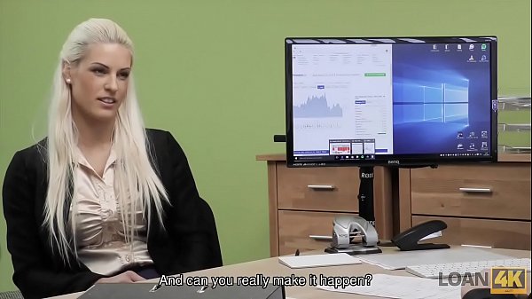 Play MP4 - LOAN4K&period; Blonde goddess offers her wet slits for necessary credit