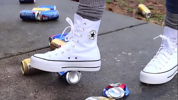 Soda Can Crush With Platform Sneakers Crushing Slow thumbnail