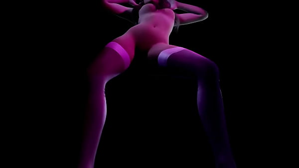 Striptease with a hot blonde that dances with music 3d porn