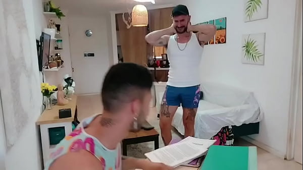 I get horny watching my stepbrother touching himself -twink touches his male's dick - big ass asshole gets fucked bareback - rich stepbrothers fucking - filmed bareback - waiting for him to receive his male's dick - with Alex Barcelona and Frann 