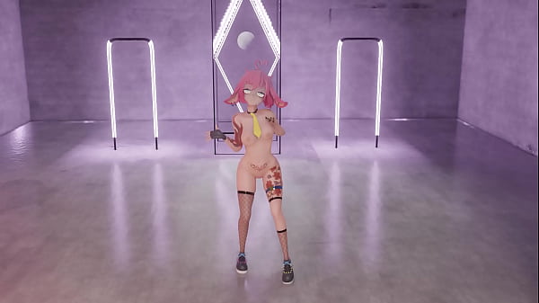VTUBER STRIPS & DANCES TO KPOP MMD 