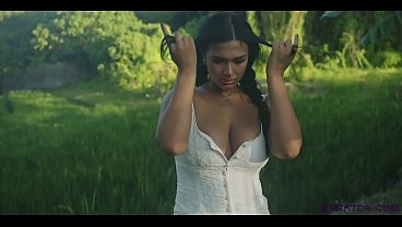 Sanktor busty milf teases & masturbates outdoors
