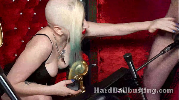 Endless Machine Ball busting Destroys Your Nuts - Goddess Lilith